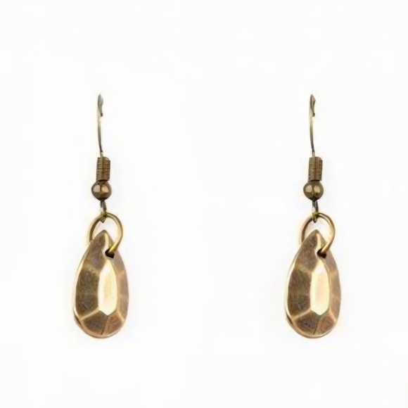 Fashion Jewelry Bragging Rights Brass Necklace & Matching Teardrop Earrings Set - Picture 2 of 3